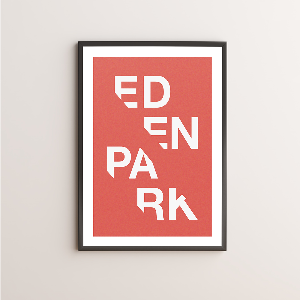 Eden Park Typography Giclée Art Print 