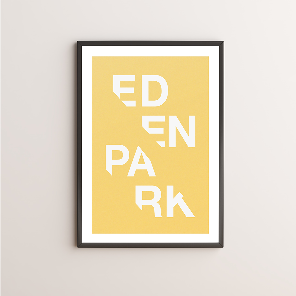 Eden Park Typography Giclée Art Print 