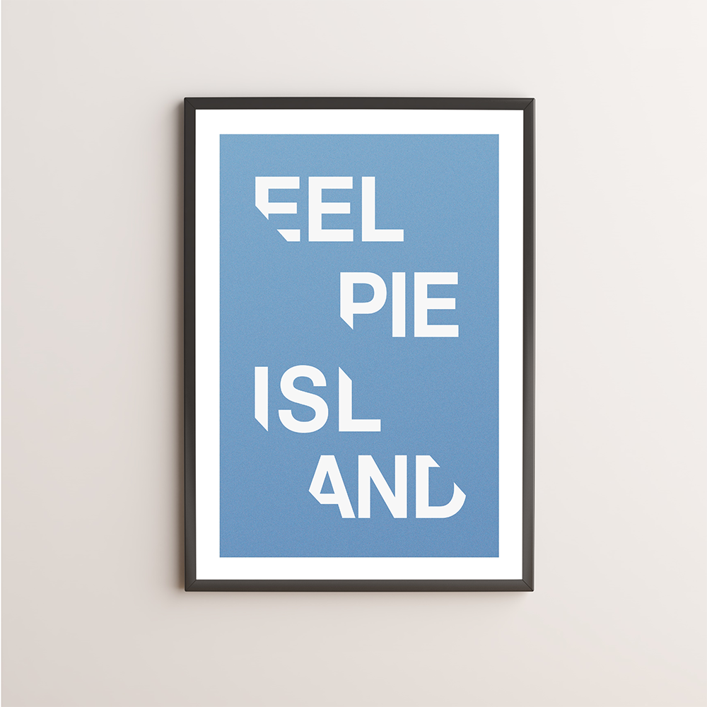 Eel Pie Island Typography Giclée Art Print 