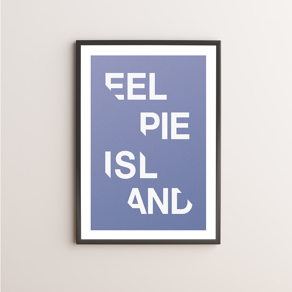 Eel Pie Island Typography Giclée Art Print 