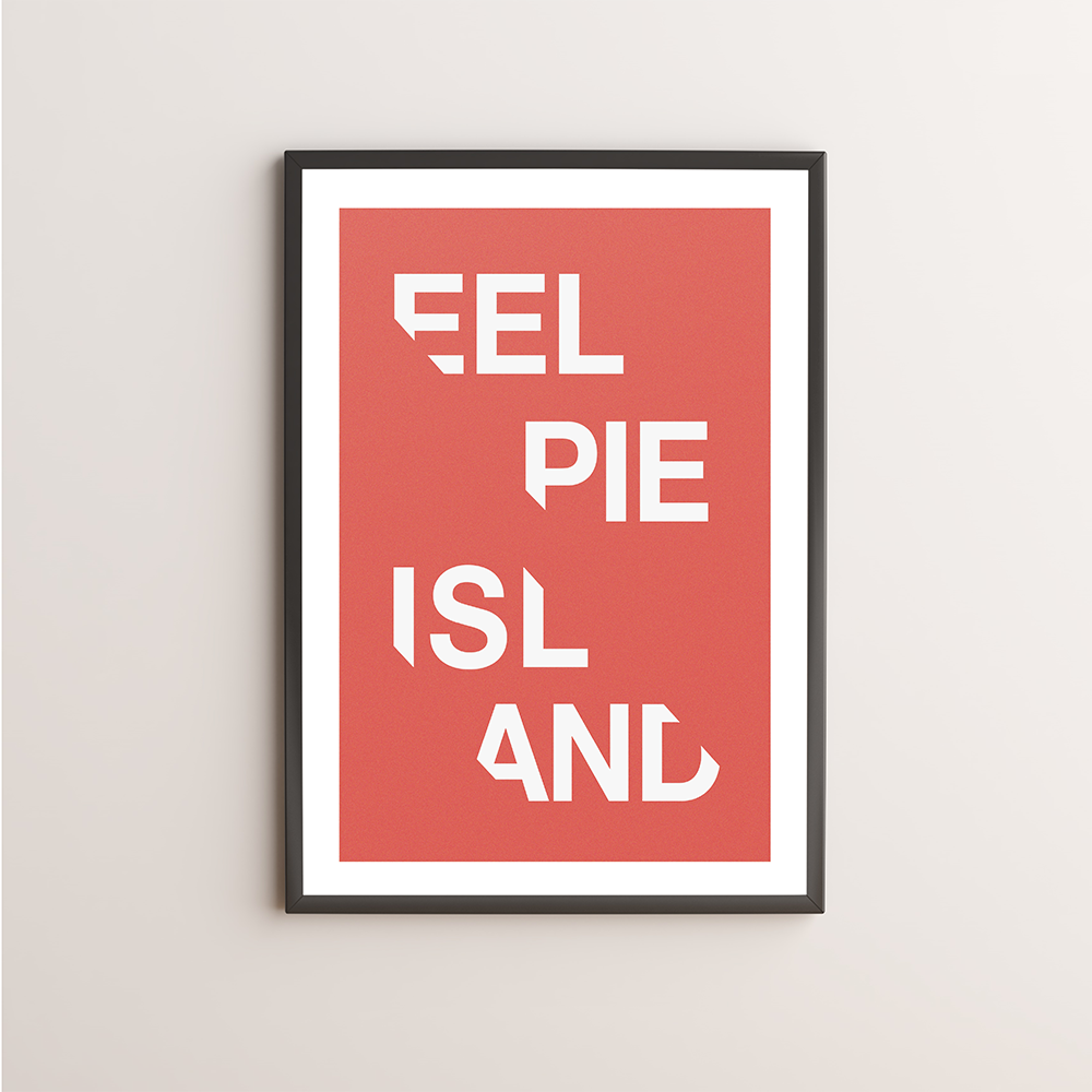 Eel Pie Island Typography Giclée Art Print 