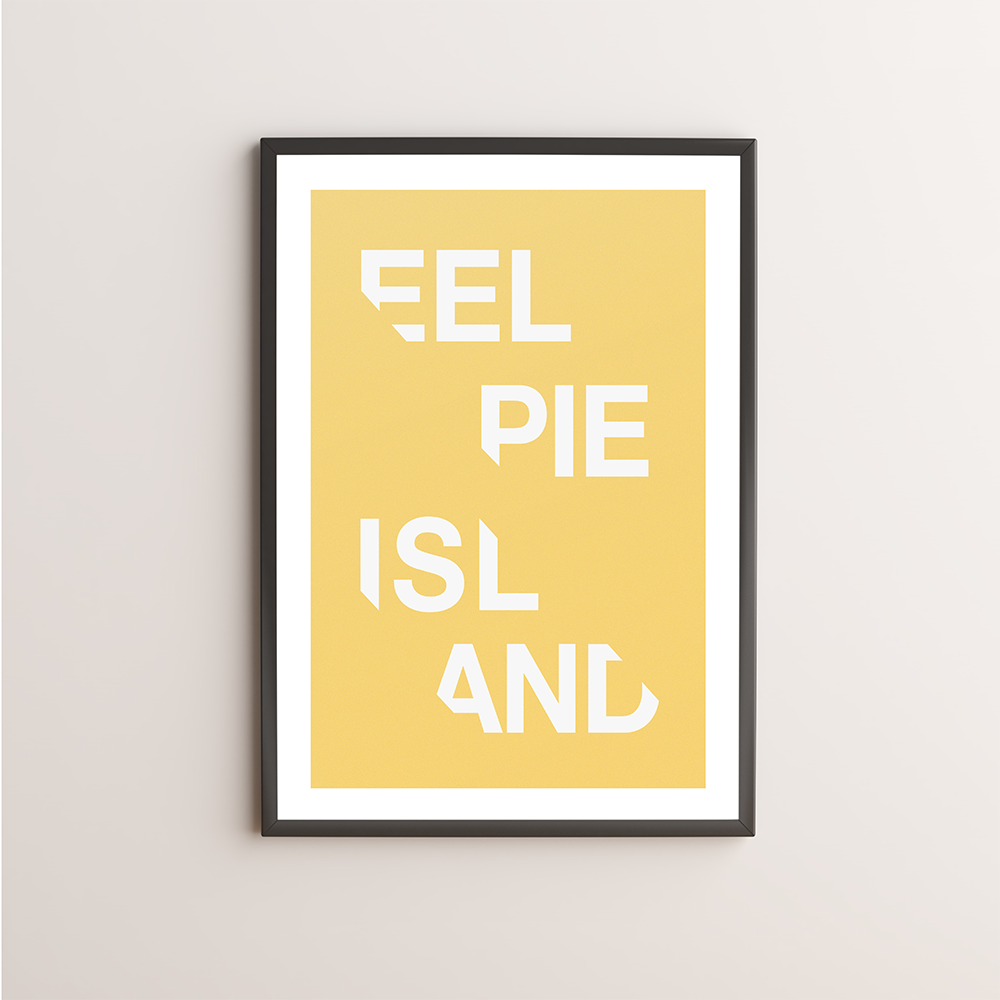 Eel Pie Island Typography Giclée Art Print 