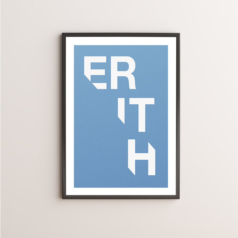 Erith Typography Giclée Art Print