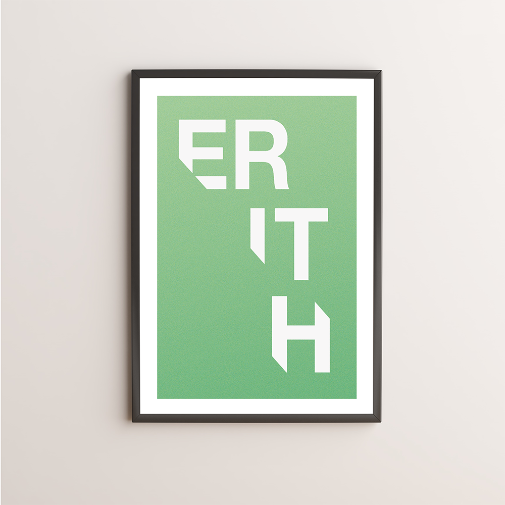 Erith Typography Giclée Art Print