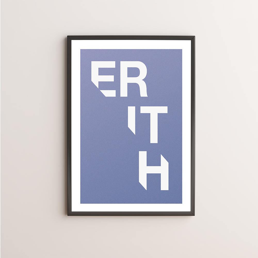 Erith Typography Giclée Art Print