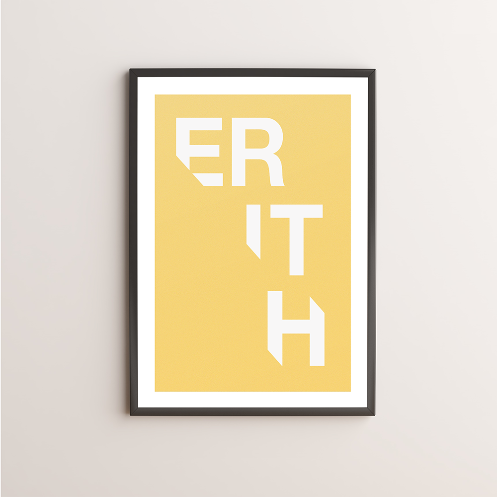 Erith Typography Giclée Art Print