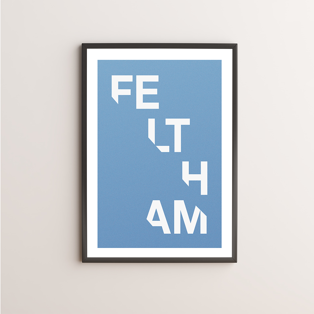 Feltham Typography Giclée Art Print