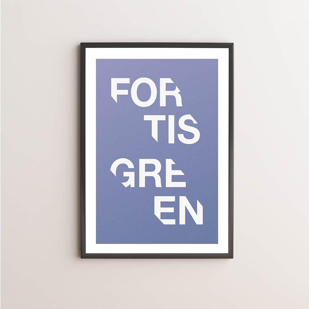 Fortis Green Typography Giclée Art Print