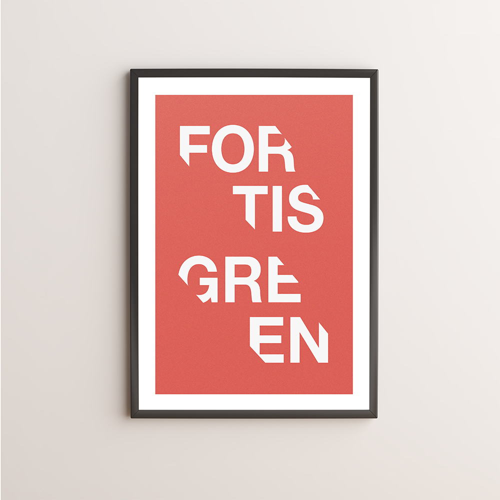 Fortis Green Typography Giclée Art Print