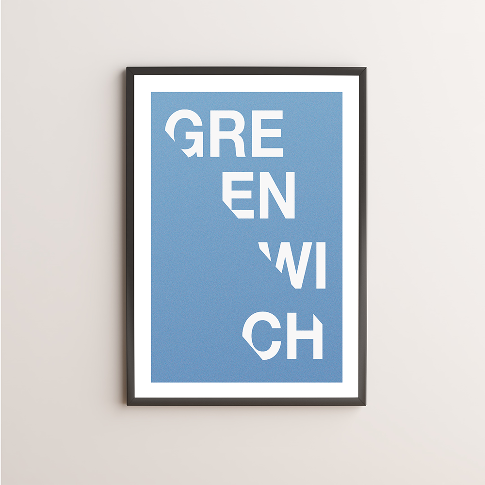 Greenwich Typography Giclée Art Print