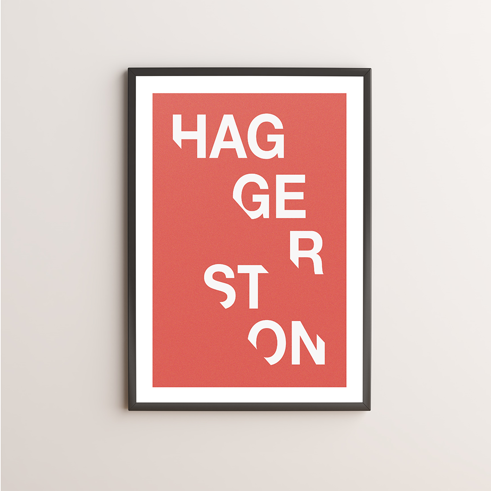 Haggerston Typography Giclée Art Print