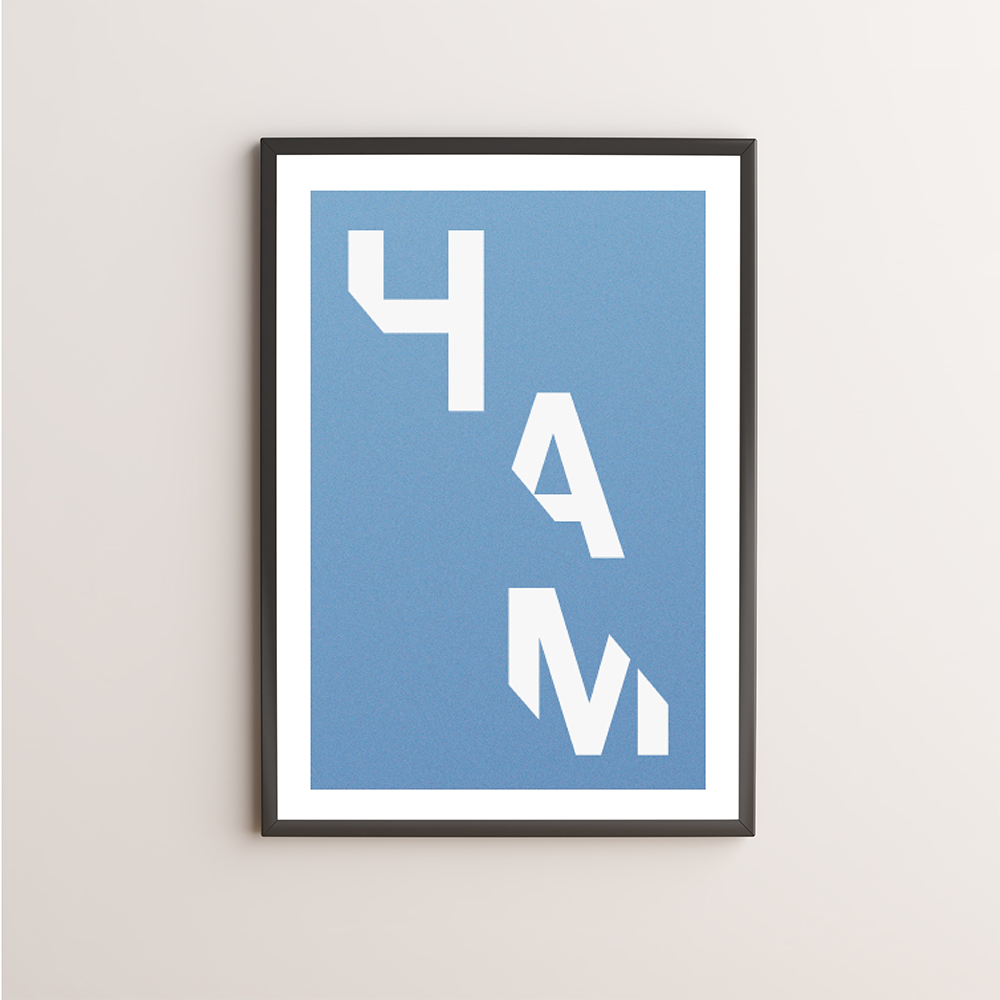 Ham Typography Giclée Art Print