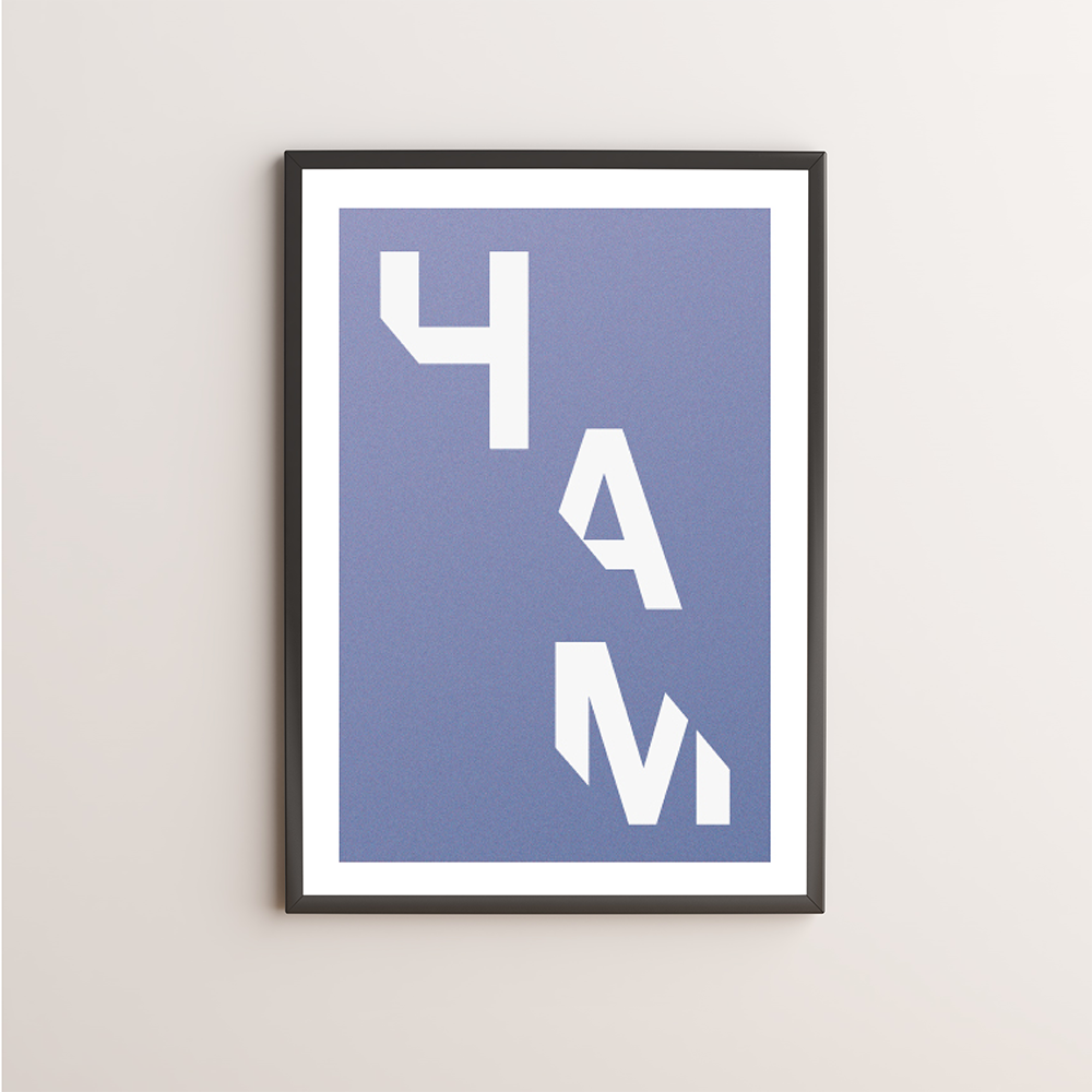 Ham Typography Giclée Art Print