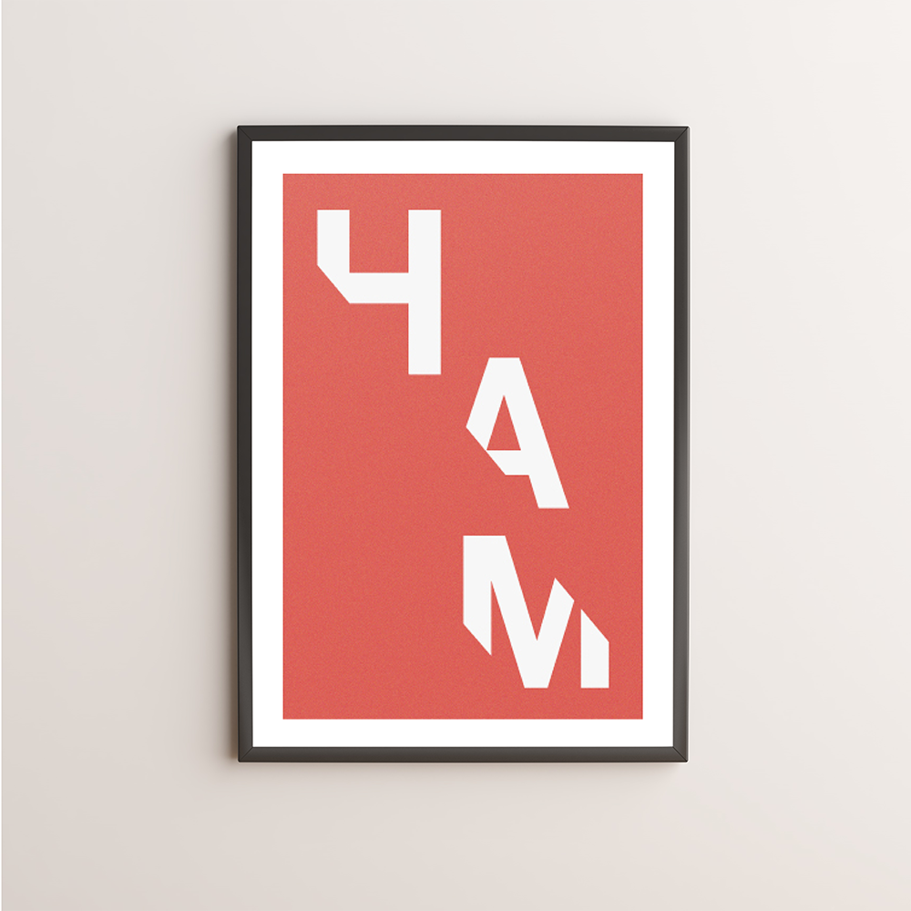 Ham Typography Giclée Art Print