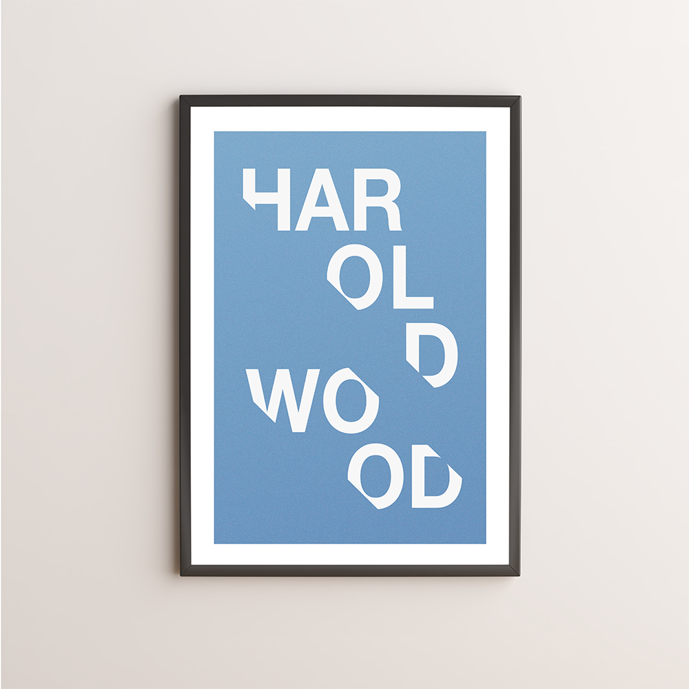 Harold Wood Typography Giclée Art Print