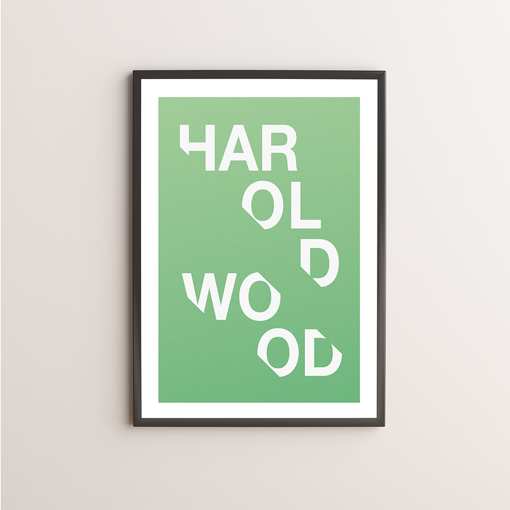 Harold Wood Typography Giclée Art Print