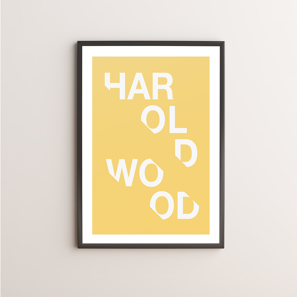 Harold Wood Typography Giclée Art Print