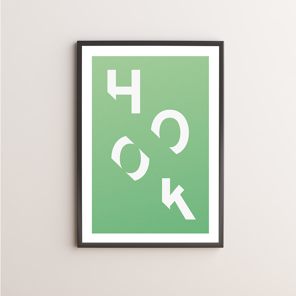 Hook Typography Giclée Art Print