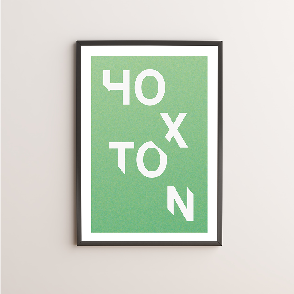 Hoxton Typography Giclée Art Print