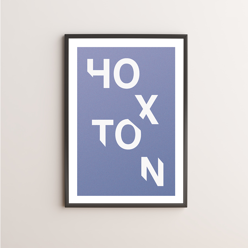 Hoxton Typography Giclée Art Print