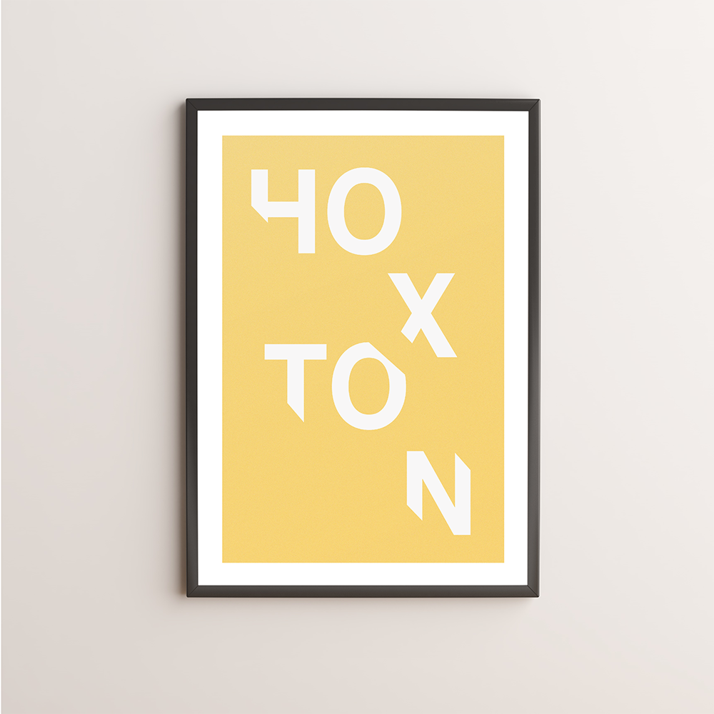 Hoxton Typography Giclée Art Print