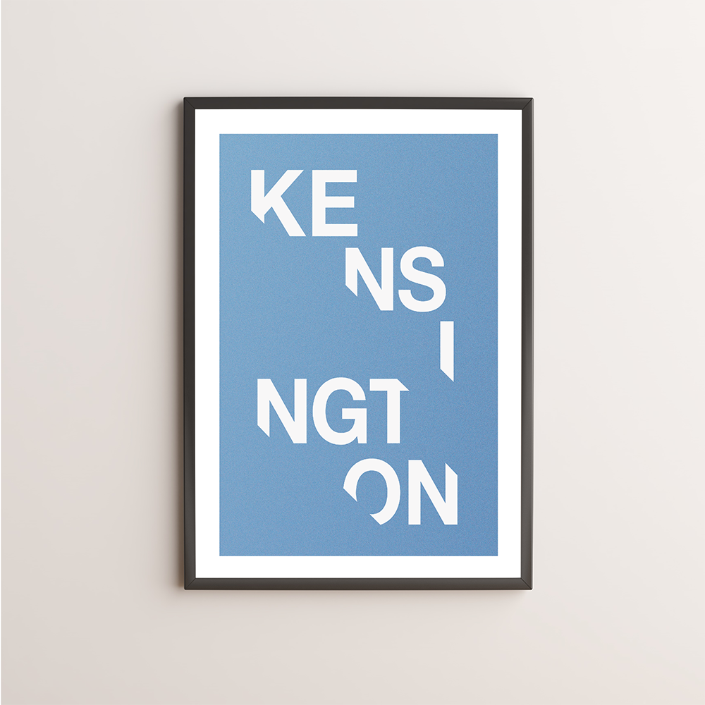 Kensington Typography Giclée Art Print