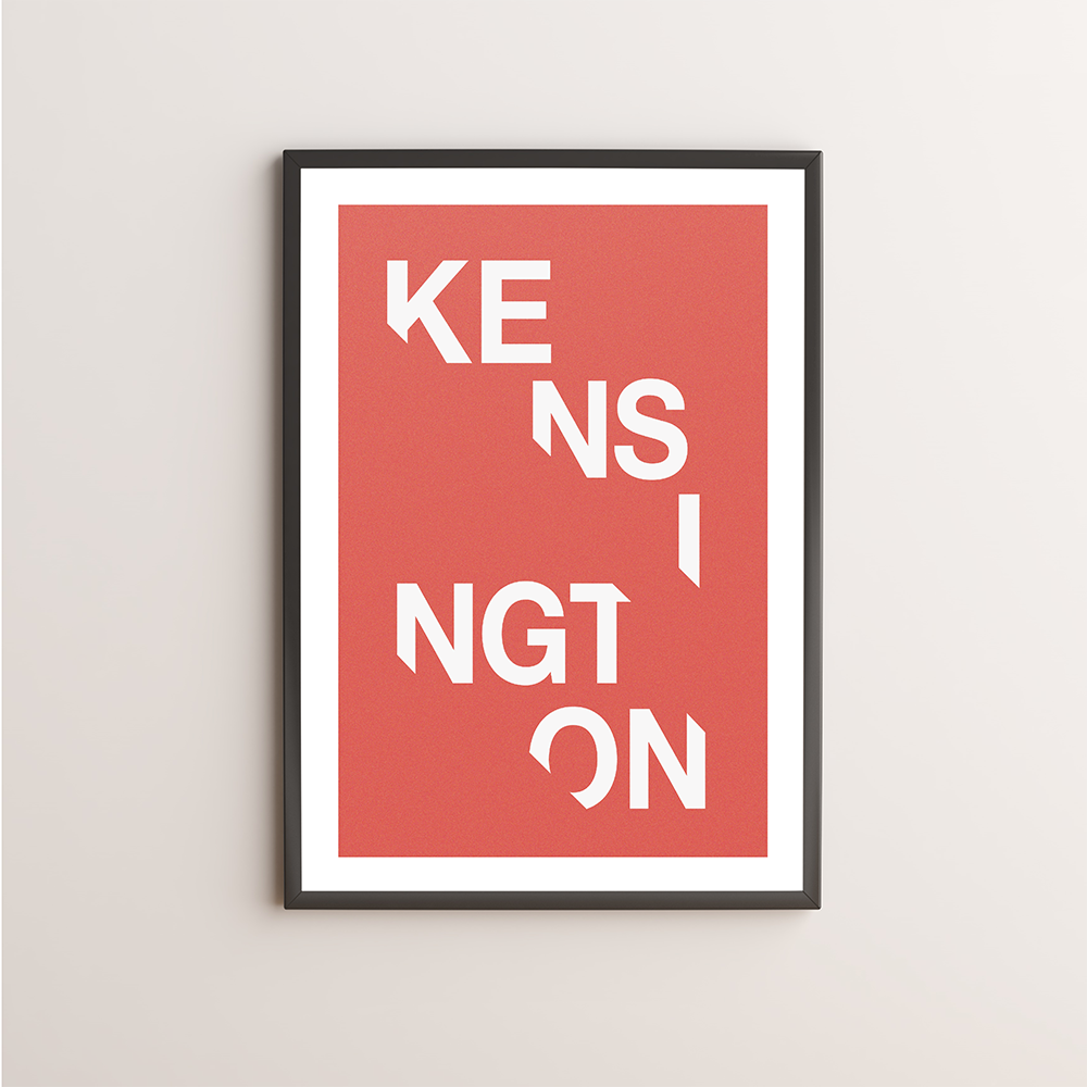 Kensington Typography Giclée Art Print