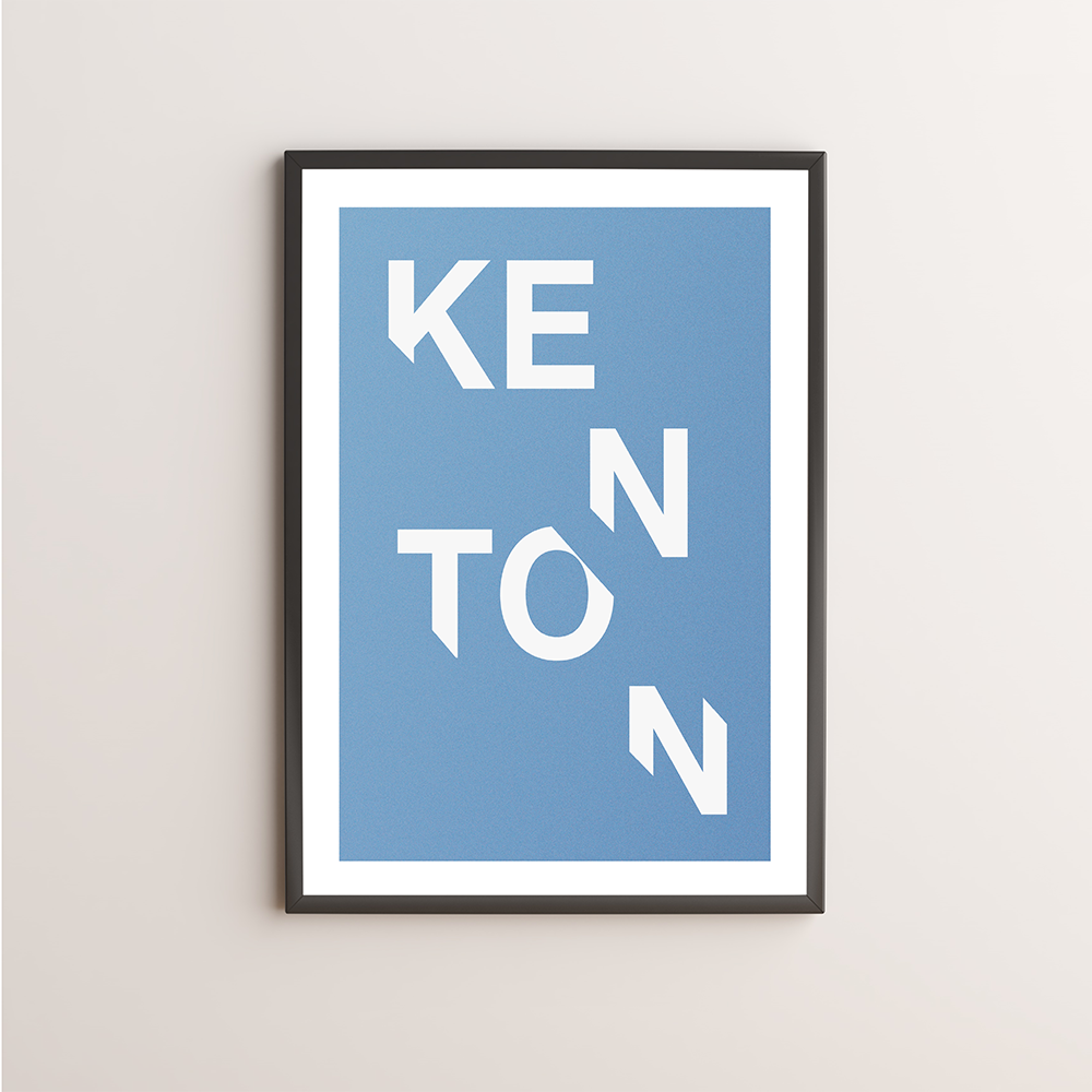 Kenton Typography Giclée Art Print