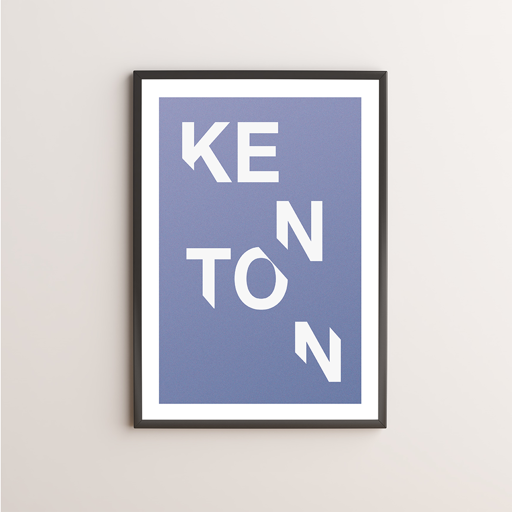 Kenton Typography Giclée Art Print