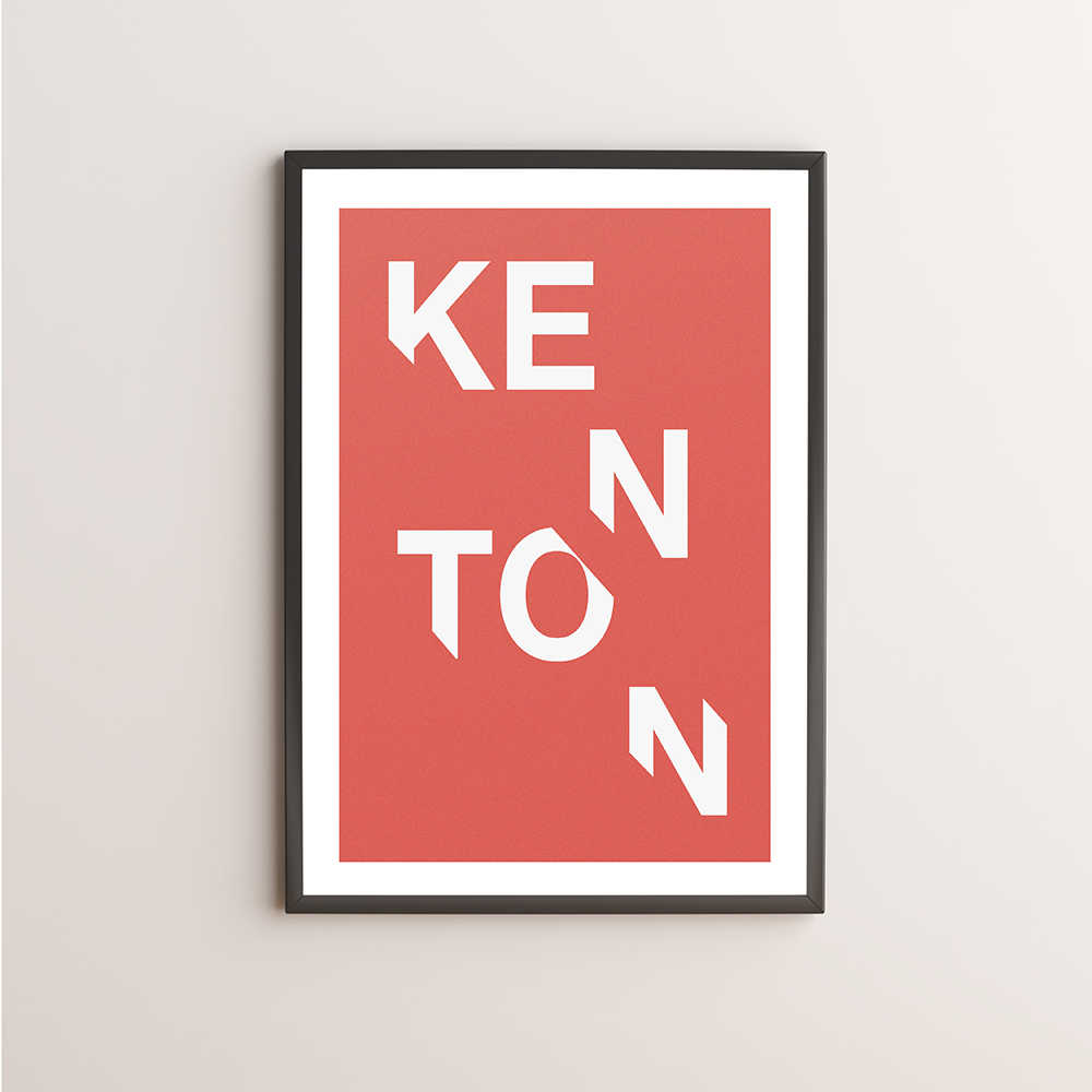 Kenton Typography Giclée Art Print