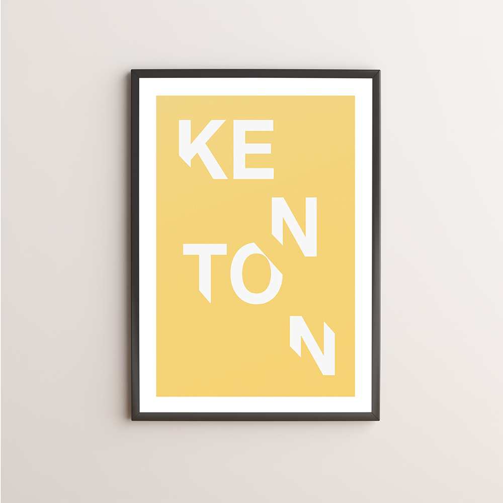 Kenton Typography Giclée Art Print