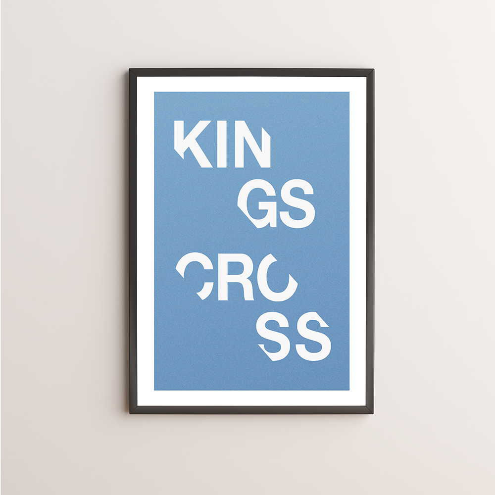 Kings Cross Typography Giclée Art Print 