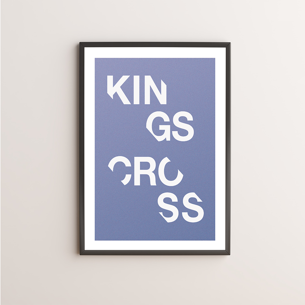 Kings Cross Typography Giclée Art Print 