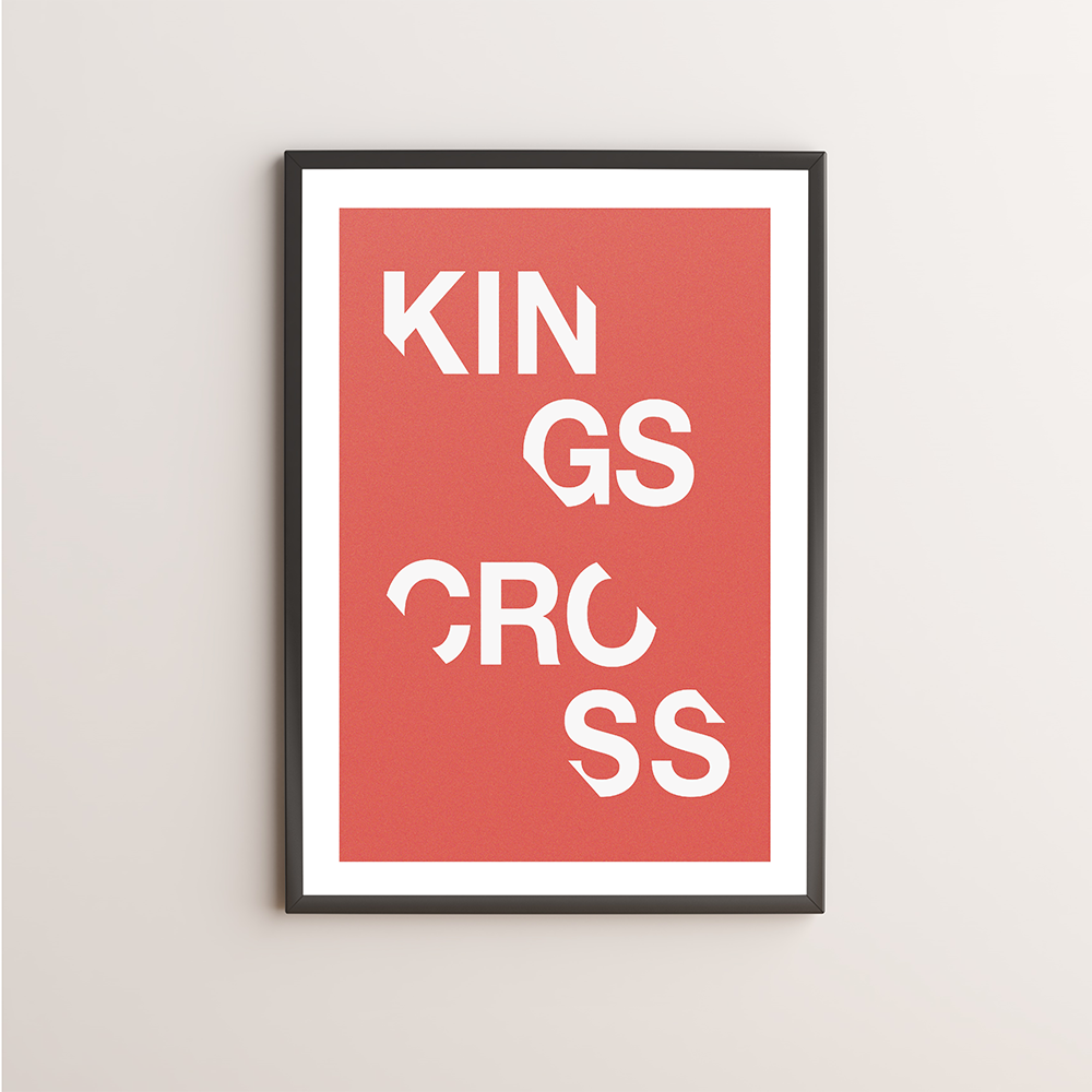 Kings Cross Typography Giclée Art Print 