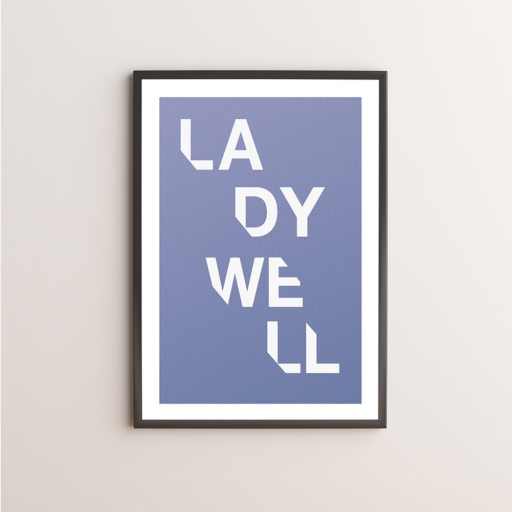 Ladywell Typography Giclée Art Print