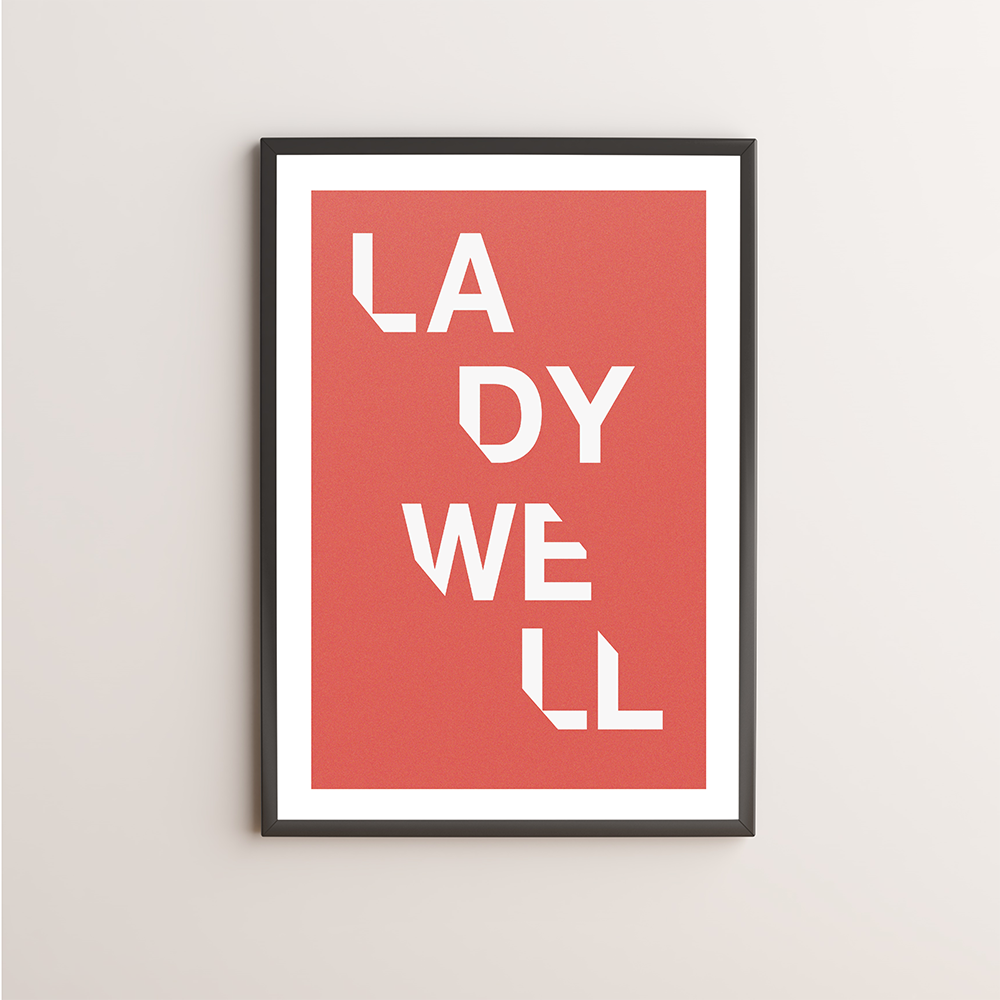 Ladywell Typography Giclée Art Print