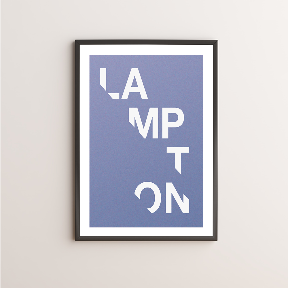 Lampton Typography Giclée Art Print