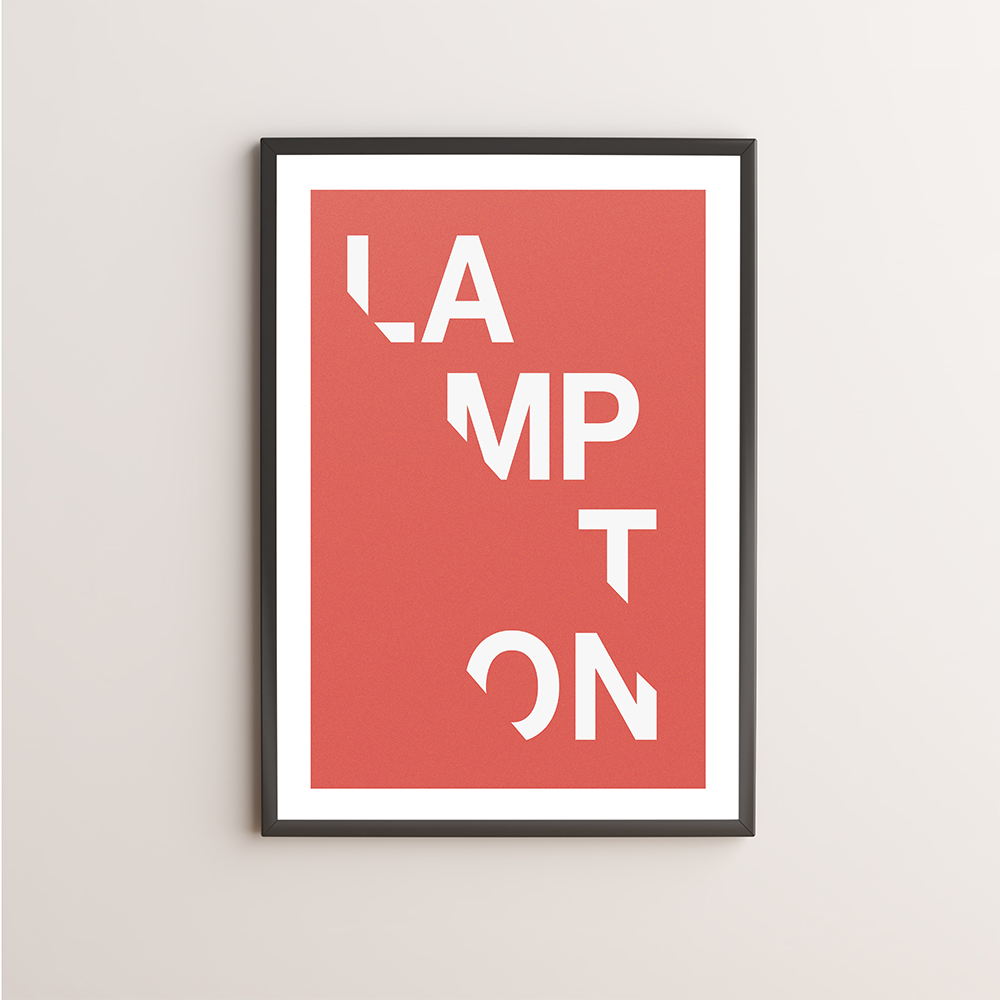 Lampton Typography Giclée Art Print