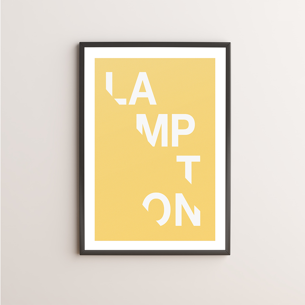 Lampton Typography Giclée Art Print