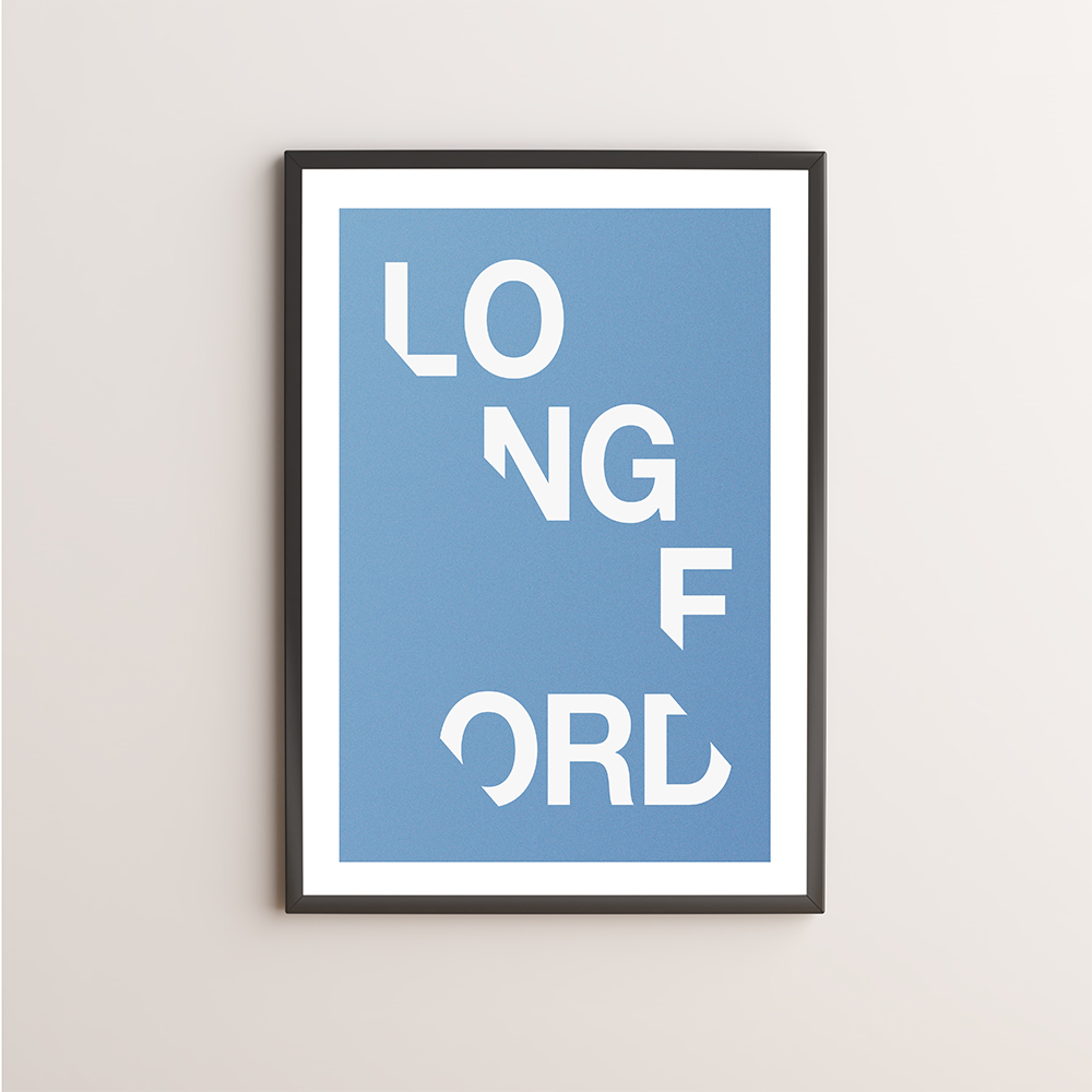 Longford Typography Giclée Art Print 