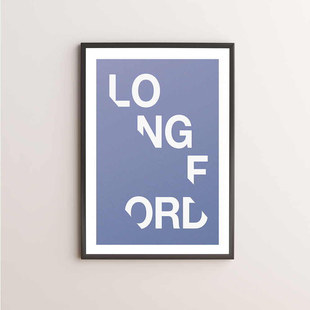 Longford Typography Giclée Art Print 