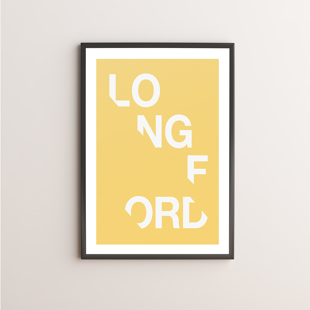 Longford Typography Giclée Art Print 