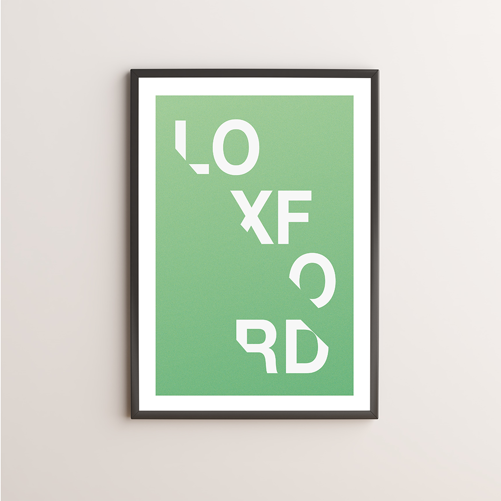 Loxford Typography Giclée Art Print