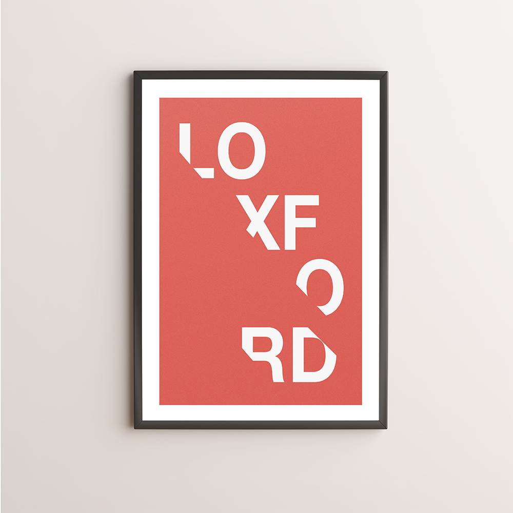 Loxford Typography Giclée Art Print