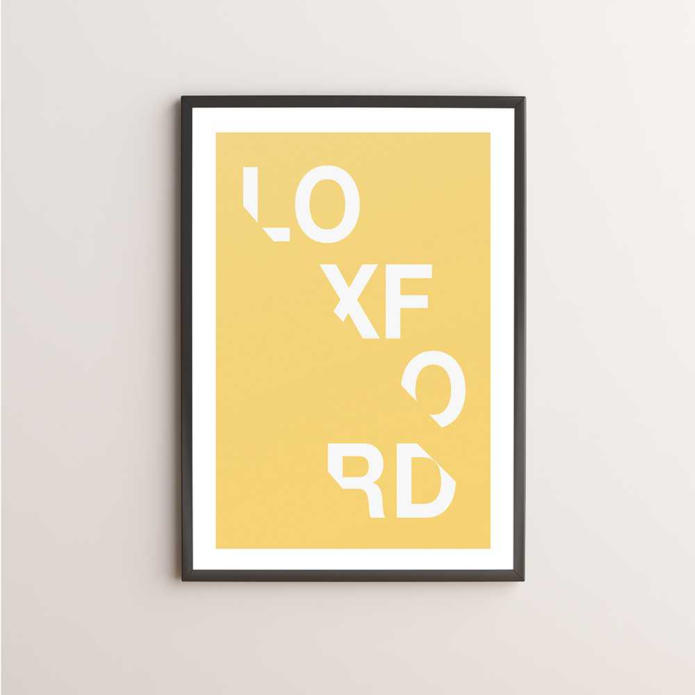 Loxford Typography Giclée Art Print