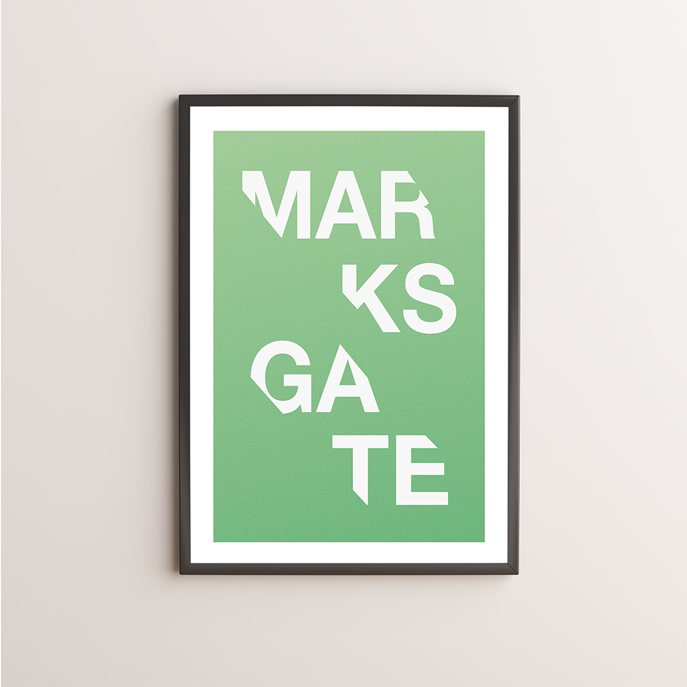 Marks Gate Typography Giclée Art Print