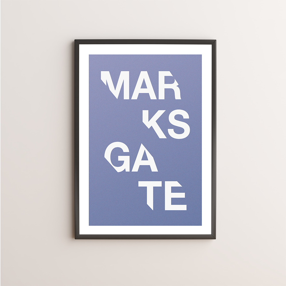 Marks Gate Typography Giclée Art Print