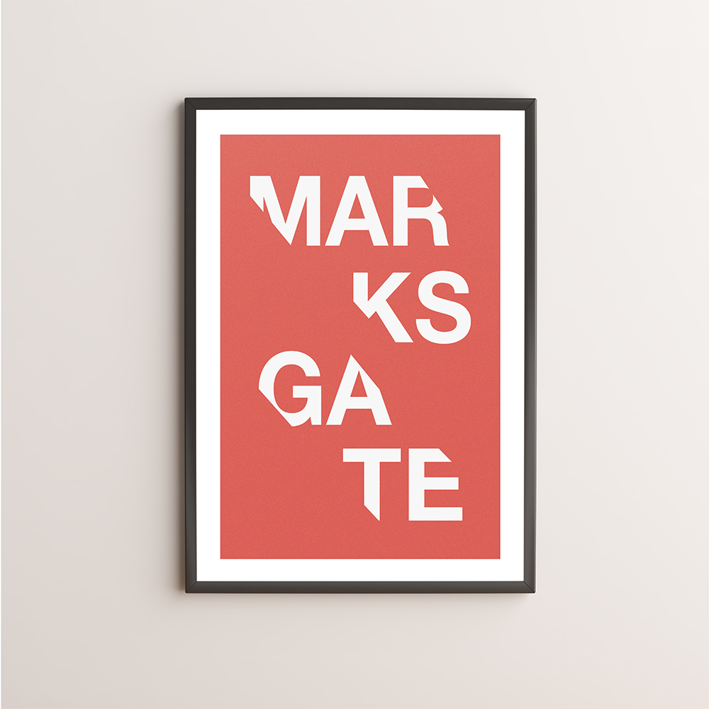 Marks Gate Typography Giclée Art Print