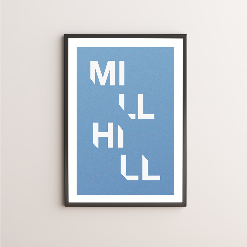 Mill Hill Typography Giclée Art Print 