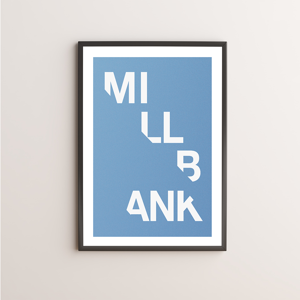 Millbank Typography Giclée Art Print